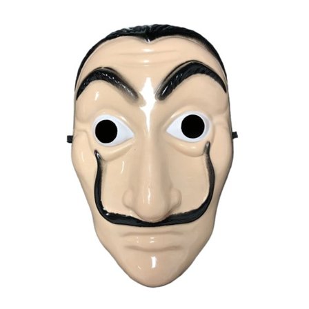 Salvador Dali Mask Cosplay Money Heist Plast Masker Halloween Fest Dräkt Rekvisita