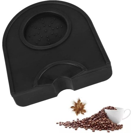 Silikon Kaffestampmatta Espresso Silikonmatta Halkfri Kaffedyna Silikondyna Matta Svart Espresso Kaffestampmatta Stampmatta