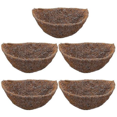 Halvcirkelformet Indsats, Halvcirkel Vægplantekasse Fiber Udskiftningsindsatser Til Væghængende Kurve 5-pak 10