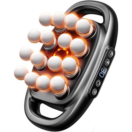 Intensitet Fascia Gun – Muskelmassagepistol, 9 Tilstande, 16 Hoveder Massageapparat, Højfrekvent Nakke, Skulder og Talje Massage Maskine til Krop, 