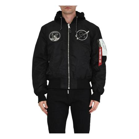 Alpha Industries Bomber Jakke Sort, unisex, Størrelse: 2XL