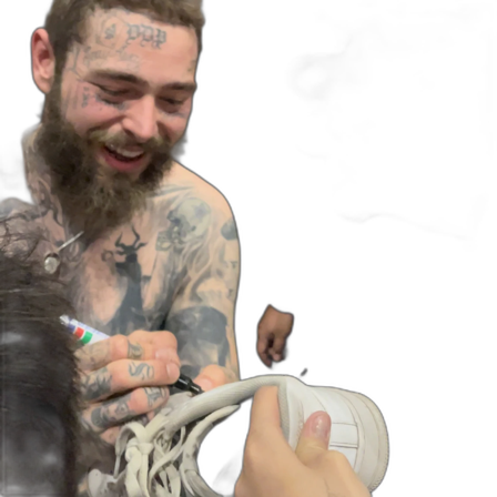 Post Malone signerade Airforce 1