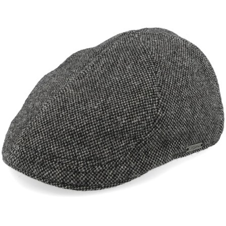 Wigéns - Pub Cap Dark Grey Flat Cap Flatcap Grey Cap - @ Hatstore