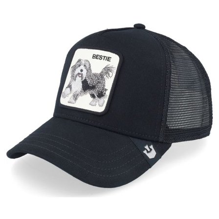 Goorin Bros. - Svart trucker Keps - The Bestie Dog Seasonal Core Black A-Frame Trucker @ Hatstore