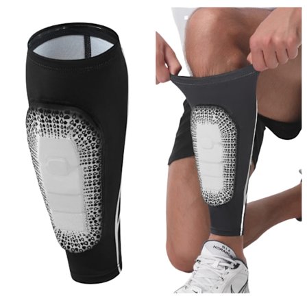 Kompressionsbenskydd för fotboll, basket och mer XL