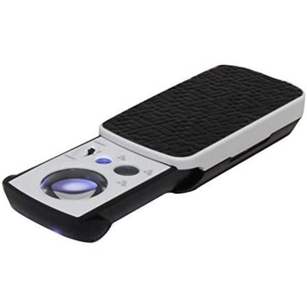 2 stk LED-belyste uttrekkbare smykkeluper med 30X/60X forstørrelse