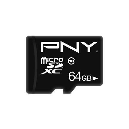 PNY Performance Plus - flashminnekort - 64 GB - microSDXC