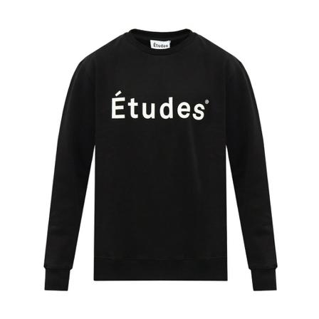 Études Sweatshirt with logo Sort, Herre Sweatshirts