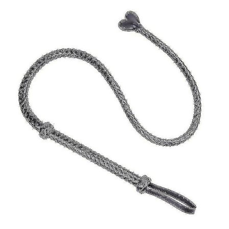 Ægte Læder Pisk Hest (sort)