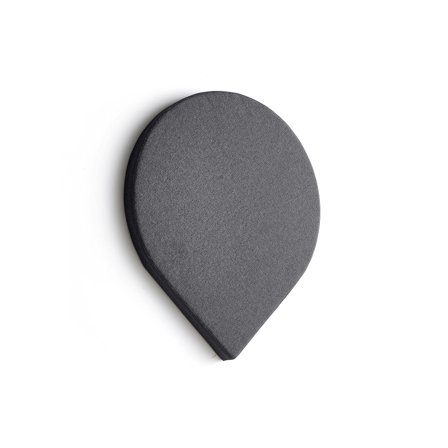 Akustikpaneel POLY, 600x600x56 mm, Wandmontage, dunkelgrau