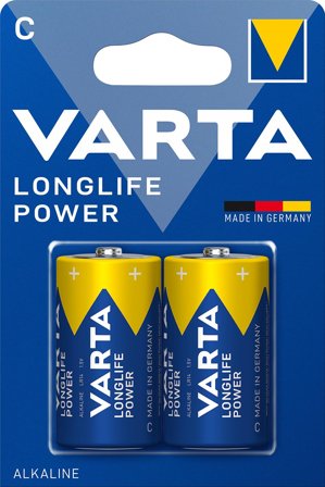 VARTA High Energy batteri - 2 x C - Alkalisk