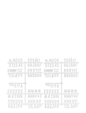 Monograph | Letters | ONE SIZE