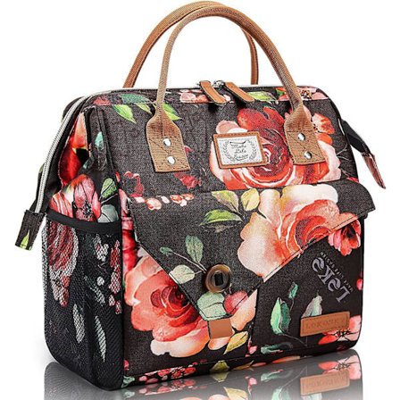 Isolert lunsjveske for kvinner 11 L Lunsjveske Isolert myk kjølebag for kontorarbeid, piknik, levering