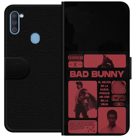 Kompatibelt Lommeboketui til Samsung Galaxy A11 Bad Bunny NFL-inspirert skjoldlogo med amerikansk fotball og stjerner