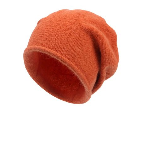 Cotton Cashmere Pullover Hat Beanie Hat ORANSJE