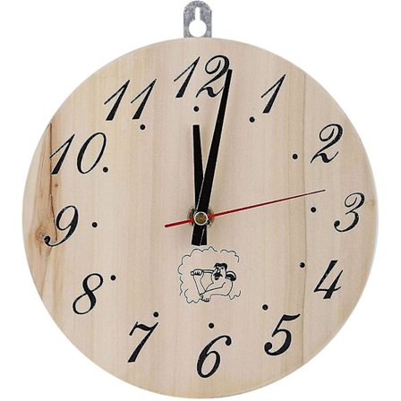 Bastuklocka i Trä, 8 Tum Bastuklocka Dekorativ Timer Klocka För Bastu Tillbehör Basturum Dekoration