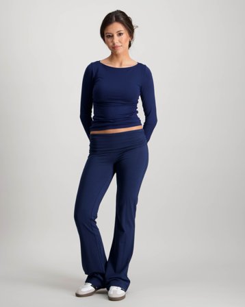 RYVLS Soft L/W Flare Leggings Blå Bukser Jente - Kids Brand Store