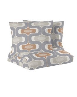 Påslakanset king size Ludvig 3-delar Persika - Redlunds