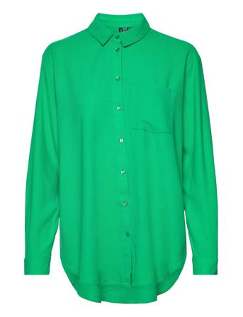 Vmmymilo Ls Shirt Wvn Ga Noos Green Vero Moda