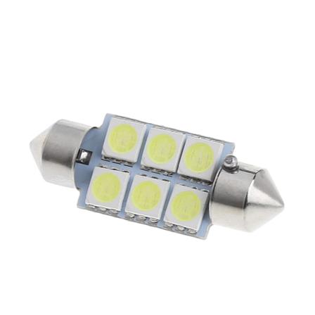 LED-pærer 5050 SMD-leselys for bilinteriør Kuppelkart Dør med tillatelse Nummerskiltlys Ikke-polaritet 36MM for DC 1
