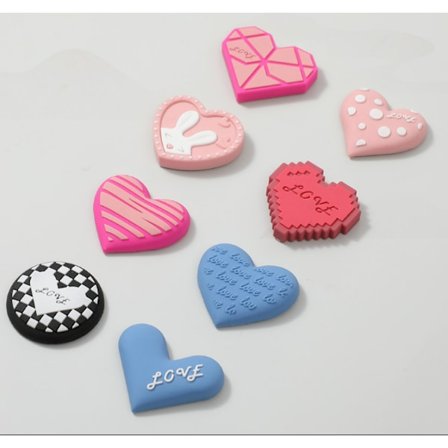 8 söta kärleksstereo mjuka lim kylskåpsklistermärken