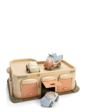 Dantoy | Bio Garage With 3 Cars | 35X 16.5X 28CM