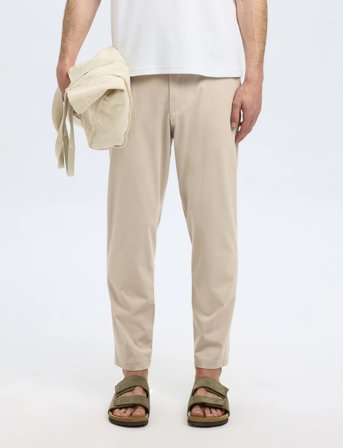 Selected Slh172-Slim Tape Lorent Flex Pants Noos - Beige - XL