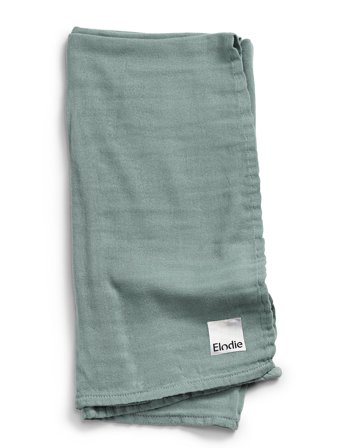 Elodie Details Bamboo Muslin Blanke - Mineral Green - Green - ONE SIZE