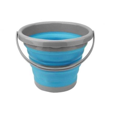 Sammenklappelig spand - Bærbar spand kompatibel til indendørs og udendørs brug - Udtrækkelig opbevaring ideel kompatibel Camping Fiskeri Husholdning 