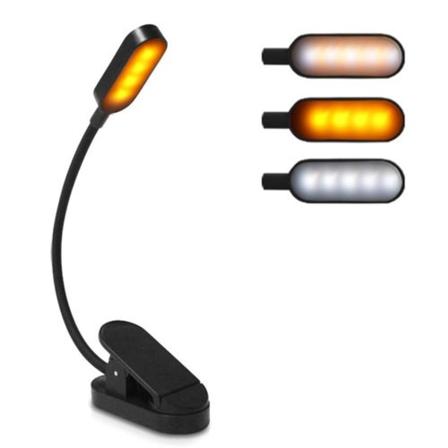 LED moderne minimalistisk klipslampe, læring øyebeskyttelse lading, tre-farget