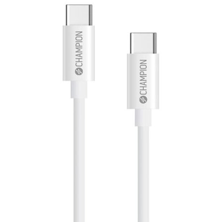 CHAMPION USB-C-kaapeli 60 W 2 m - valkoinen