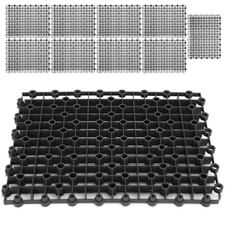 10 stk. Akvarium Fisketank Multifunktionel Isolationsplade Divider Bundfilterplade 10 stk. Isolationsplade Sort