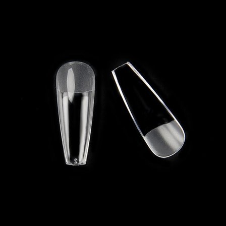 500 stk transparente neglespisser, myke gel neglespisser med full dekning for