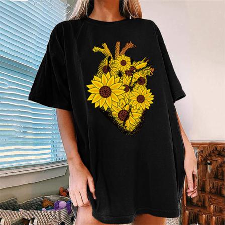 Kortärmad T-shirt För Kvinnor, Boho T-shirt