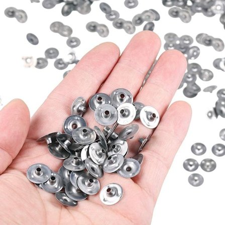 100 stk. Holdbare voksede stearinlys Making Metal Wick Sustainers Cand