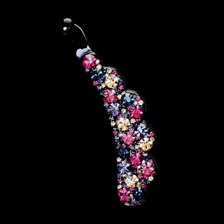 Rhinestones Banana Clip Crystal Hårklor D D