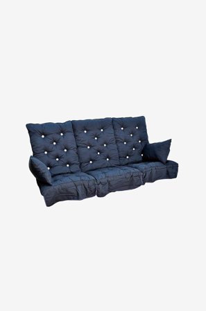 Fritab - Hængekøje hyndesæt flock - Blå - Hynder til hængekøjer - Fra Homeroom