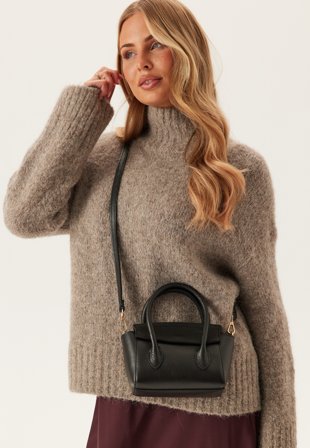 Latalia - Bari Small Leather Bag - D28 Black - Kläder - - Bubbleroom