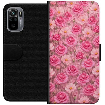 Yhteensopiva Lompakkokotelo Xiaomi Redmi Note 10S Petal Reverie Blush Rose