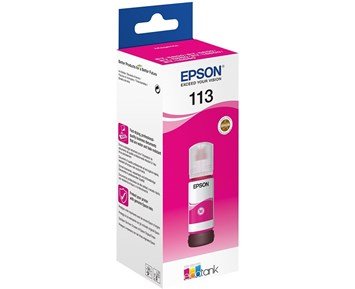 Epson-113 EcoTank Pigment Magenta ink bottle-Magenta påfyllingsblekk Epson 113-Printing ink, toner & paper-Blekkpatroner