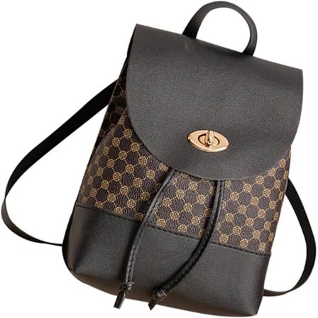 väskor liten ryggsäck dragsko Mode dragsko väska Enkel mini liten ryggsäck för kvinnor mat ryggsäck konstläder ryggsäck