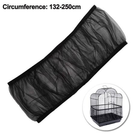 Universell fågelbursskydd i nylonnät, svart