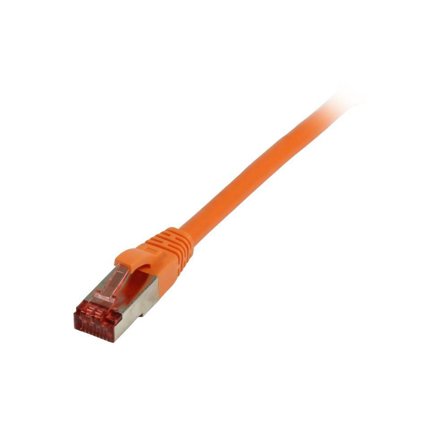 SYNERGY Patchkabel RJ45, CAT6 250Mhz, 0,5m orange, S-STP(S/FTP),TPE(Superflex), Synergy 21,