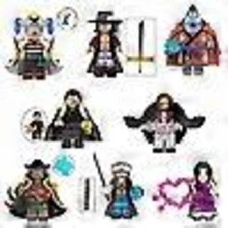 8 stk. Samlerobjekt Anime One Piece Mini Action Figurer Byggeklodser Legetøj til Børn Db