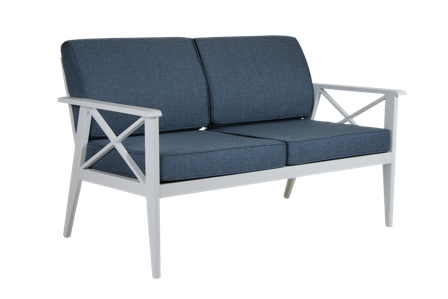 Brafab Sottenville Loungesoffa 2,5-sits, vit, Utemöbler