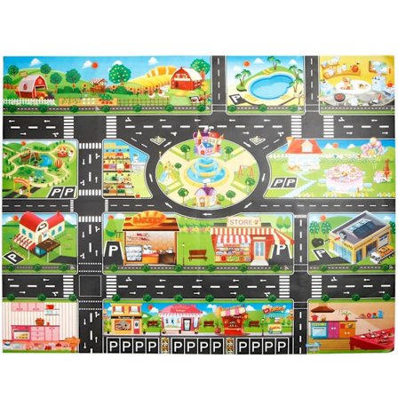 Børnespilletæppetrafikkortmåtte 1 1
