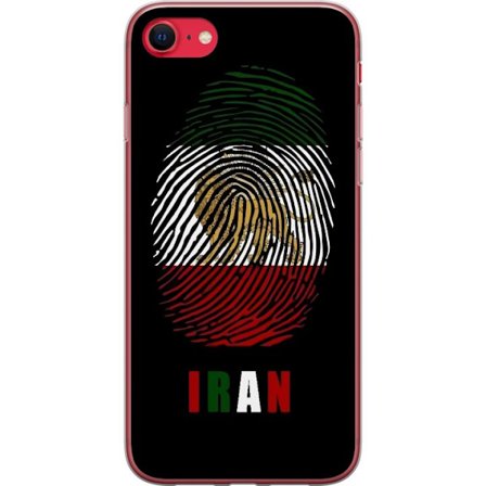 Yhteensopiva Puhelinkuori Apple iPhone 7 Sormenjälkien muoto kuten Iranin lippu, jossa leijonamotivit mustalla dramaattisella taustalla