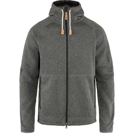 Fjällräven Men's Övik Fleece Hoodie in Dark Grey, G-1000 | Size: XS