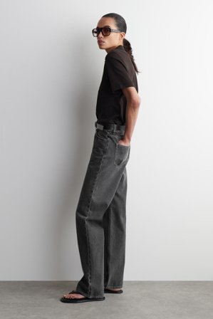 COS Femme Jean Droit Column in Noir