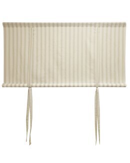 Roll up -verho Madicken raidallinen Pellava